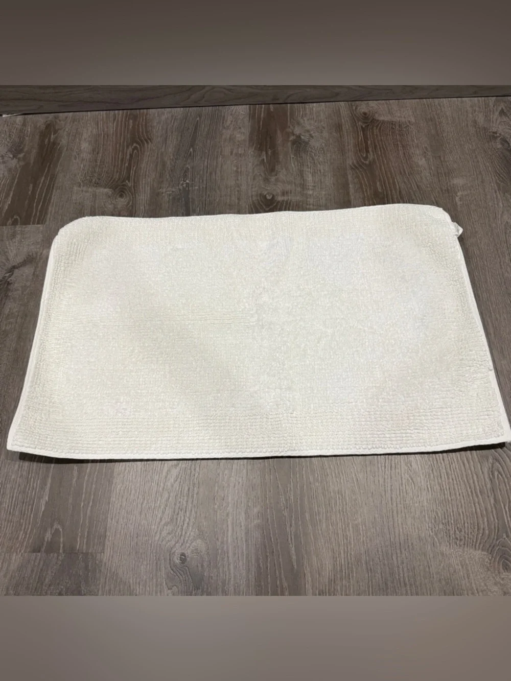 Sonoma White Cotton Bath Mat